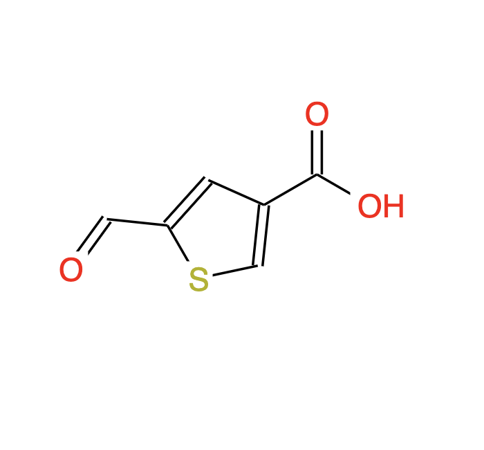 5-甲?；绶?3-羧酸,5-formylthiophene-3-carboxylic acid