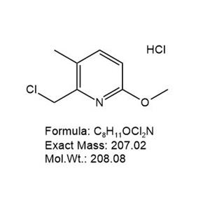 2-氯甲基-3-甲基-6-甲氧基吡啶盐酸盐,2-chloromethyl-3-methyl-6-methoxypyridine hydrochloride