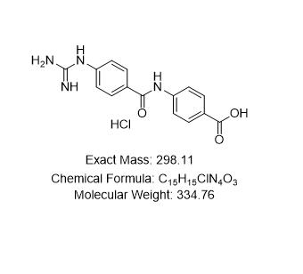 4-（4-胍基苯甲酰胺基）苯甲酸鹽酸鹽,4-(4-guanidinylbenzamido)benzoate hydrochloride