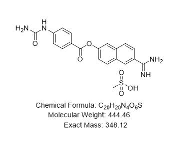 6-脒基-2-萘基-4-脲基苯甲酸酯(甲磺酸鹽),6-Amidino-2-naphthyl-4-urea-benzoate (methanesulfonate)