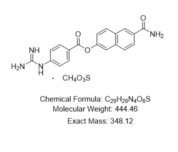 6-氨基甲?；?2-基-4-胍基苯甲酸酯(甲磺酸鹽),6-Carbamoylnaphthalene-2-yl-4-guanidine benzoate (mesylate)