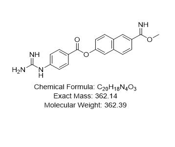 6-（亞氨基（甲氧基）甲基）萘-2-基-4-胍基苯甲酸酯,6-(imino(methoxy)methyl)naphthalene-2-yl-4-guanidine benzoate