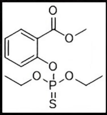 Benzoic acid, 2-[(diethoxyphosphinothioyl)oxy]-, methyl ester