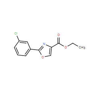 2-(3-氯苯基)-惡唑-4-羧酸乙酯,Ethyl 2-(3-chlorophenyl)oxazole-4-carboxylate