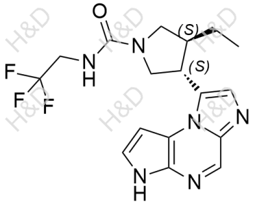 烏帕替尼雜質(zhì)4,(3S,4S)-3-ethyl-4-(3H-imidazo[1,2-a]pyrrolo[2,3-e]pyrazin-8-yl)-N-(2,2,2-trifluoroethyl)pyrrolidine-1-carboxamide