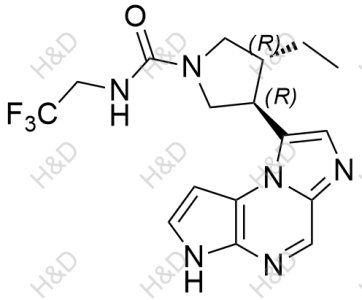 烏帕替尼雜質(zhì)6,(3R,4R)-3-ethyl-4-(3H-imidazo[1,2-a]pyrrolo[2,3-e]pyrazin-8-yl)-N-(2,2,2-trifluoroethyl)pyrrolidine-1-carboxamide