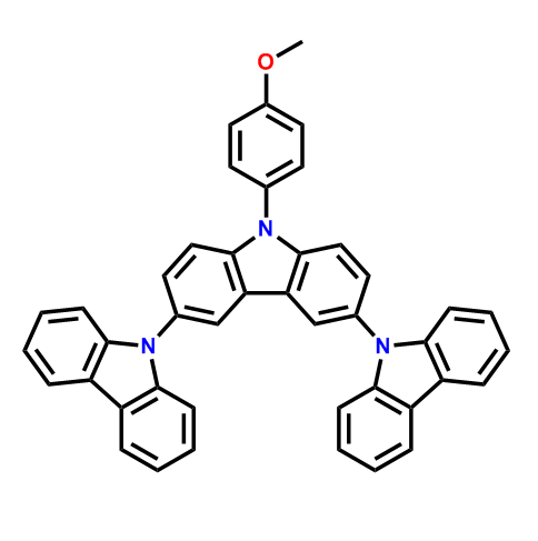 9-(3-(9H-carbazol-9-yl)-9-(4-methoxyphenyl)-9H-carbazol-6-yl)-9H-carbazole,9-(3-(9H-carbazol-9-yl)-9-(4-methoxyphenyl)-9H-carbazol-6-yl)-9H-carbazole