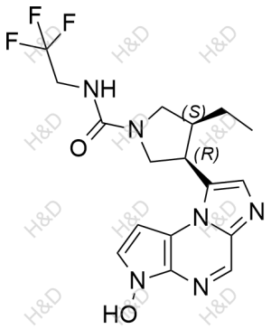 烏帕替尼雜質(zhì)60,(3S,4R)-3-ethyl-4-(3-hydroxy-3H-imidazo[1,2-a]pyrrolo[2,3-e]pyrazin-8-yl)-N-(2,2,2-trifluoroethyl)pyrrolidine-1-carboxamide