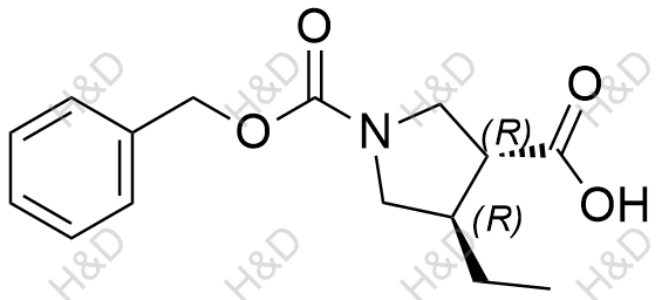 烏帕替尼雜質(zhì)73,(3R,4R)-1-((benzyloxy)carbonyl)-4-ethylpyrrolidine-3-carboxylic acid