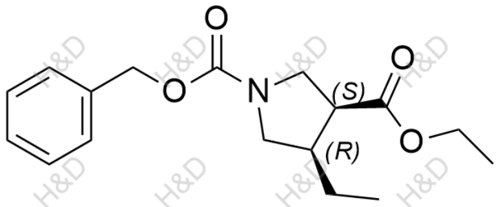 烏帕替尼雜質(zhì)75,(3S,4R)-1-benzyl 3-ethyl 4-ethylpyrrolidine-1,3-dicarboxylate