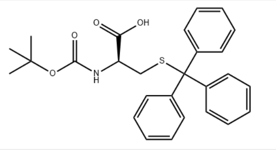 N-叔丁氧羰基-S-三苯甲基-D-半胱氨酸,Boc-S-trityl-D-cysteine