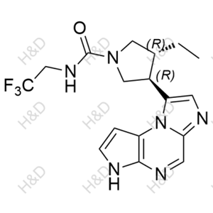 烏帕替尼雜質(zhì)6,(3R,4R)-3-ethyl-4-(3H-imidazo[1,2-a]pyrrolo[2,3-e]pyrazin-8-yl)-N-(2,2,2-trifluoroethyl)pyrrolidine-1-carboxamide