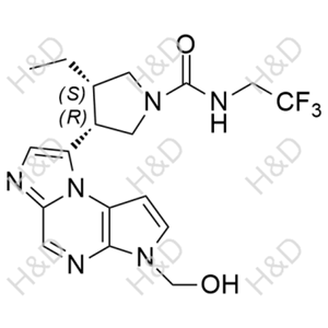 烏帕替尼雜質(zhì)10,(3S,4R)-3-ethyl-4-(3-(hydroxymethyl)-3H-imidazo[1,2-a]pyrrolo[2,3-e]pyrazin-8-yl)-N-(2,2,2-trifluoroethyl)pyrrolidine-1-carboxamide