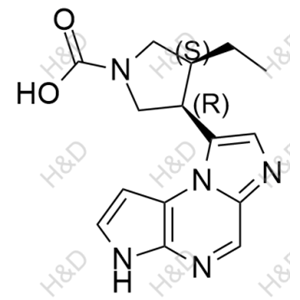 烏帕替尼雜質(zhì)23,(3S,4R)-3-ethyl-4-(3H-imidazo[1,2-a]pyrrolo[2,3-e]pyrazin-8-yl)pyrrolidine-1-carboxylic acid