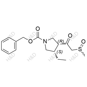 烏帕替尼雜質(zhì)44,(3S,4R)-benzyl 3-ethyl-4-(2-(methylsulfinyl)acetyl)pyrrolidine-1-carboxylate