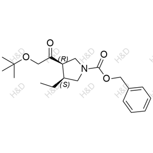 烏帕替尼雜質(zhì)51,(3R,4S)-benzyl 3-(2-(tert-butoxy)acetyl)-4-ethylpyrrolidine-1-carboxylate