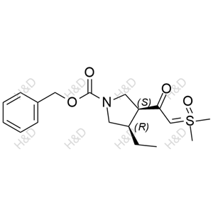 烏帕替尼雜質(zhì)78,benzyl (3S,4R)-3-(2-(dimethyl(oxo)-l6-sulfanylidene)acetyl)-4- ethylpyrrolidine-1-carboxylate