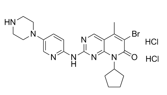 帕布昔利布雜質(zhì)D,6-bromo-8-cyclopentyl-5-methyl-2-((5-(piperazin-1-yl)pyridin-2-yl)amino)pyrido[2,3-d]pyrimidin-7(8H)-one:dihydrochloride(1:2)