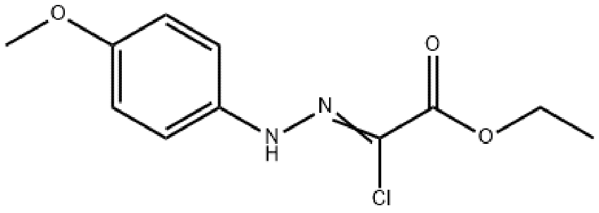 [(4-甲氧基苯基)肼基]氯乙酸乙酯,Ethyl 2-chloro-2-(2-(4-methoxyphenyl)hydrazono)acetate