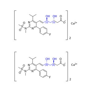 瑞舒伐他汀鈣雜質(zhì)B,Calcium bis[(3R,5R,E)-7-(4-(4-fluorophenyl)-6- isopropyl-2-(N-methylmethylsulfonamido)pyrimidin-5-yl)-3,5- dihydroxyhept-6-enoate]