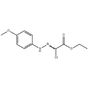 [(4-甲氧基苯基)肼基]氯乙酸乙酯，Ethyl 2-chloro-2-(2-(4-methoxyphenyl)hydrazono)acetate，27143-07-3，C11H13ClN2O3