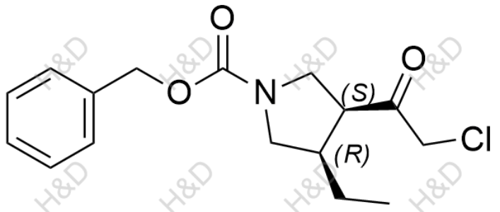 乌帕替尼杂质81,(3S,4R)-benzyl 3-(2-chloroacetyl)-4-ethylpyrrolidine-1-carboxylate