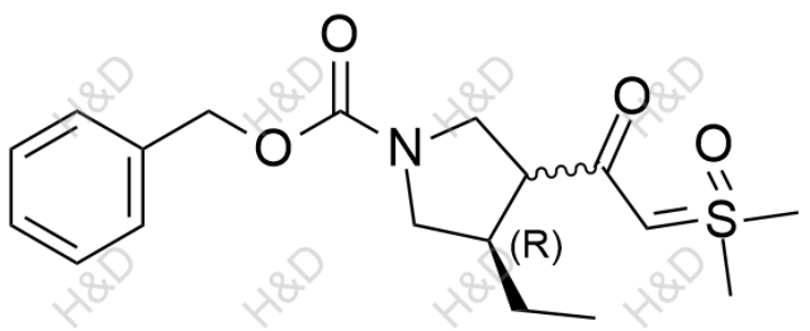 烏帕替尼雜質(zhì)87,benzyl (4R)-3-(2-(dimethyl(oxo)-l6-sulfanylidene)acetyl)-4- ethylpyrrolidine-1-carboxylate