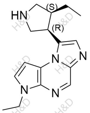 烏帕替尼雜質(zhì)92,3-ethyl-8-((3R,4S)-4-ethylpyrrolidin-3-yl)-3H-imidazo[1,2-a]pyrrolo[2,3-e]pyrazine