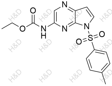 烏帕替尼雜質(zhì)136,ethyl (5-tosyl-5H-pyrrolo[2,3-b]pyrazin-3-yl)carbamate