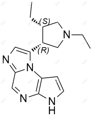 烏帕替尼雜質(zhì)145,8-((3R,4S)-1,4-diethylpyrrolidin-3-yl)-3H-imidazo[1,2-a]pyrrolo[2,3-e]pyrazine