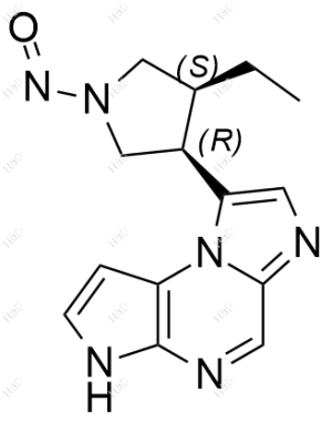 烏帕替尼雜質(zhì)146,8-((3R,4S)-4-ethyl-1-nitrosopyrrolidin-3-yl)-3H-imidazo[1,2-a]pyrrolo[2,3-e]pyrazine