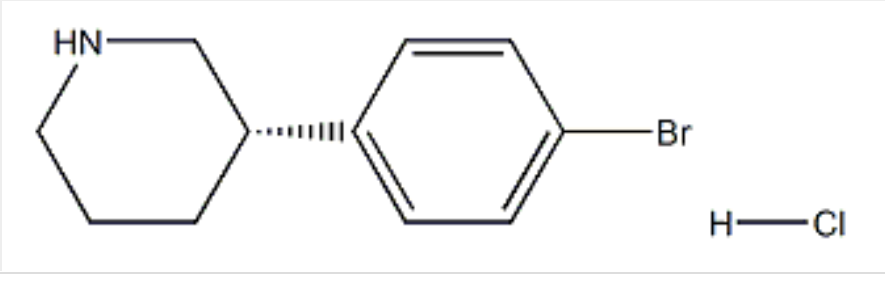 (S)-3-(4-溴苯基)哌啶鹽酸鹽