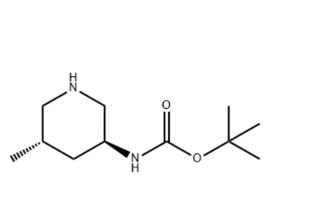 N-[(3S,5S)-5-甲基-3-哌啶基]-胺基甲酸乙酯-1,1-二甲基乙酯,Carbamic acid, N-[(3S,5S)-5-methyl-3-piperidinyl]-, 1,1-dimethylethyl ester