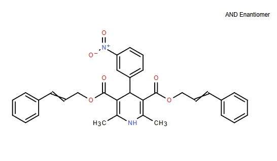 3,5-Pyridinedicarboxylic acid, 1,4-dihydro-2,6-dimethyl-4-(3-nitrophenyl)-, 3,5-bis(3-phenyl-2-propen-1-yl) ester,3,5-Pyridinedicarboxylic acid, 1,4-dihydro-2,6-dimethyl-4-(3-nitrophenyl)-, 3,5-bis(3-phenyl-2-propen-1-yl) ester