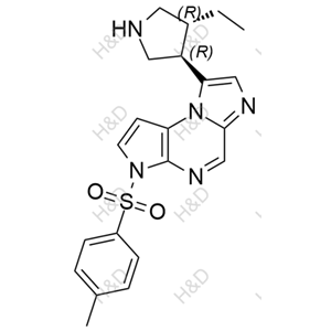 烏帕替尼雜質(zhì)85,8-((3R,4R)-4-ethylpyrrolidin-3-yl)-3-tosyl-3H-imidazo[1,2-a]pyrrolo[2,3-e]pyrazine