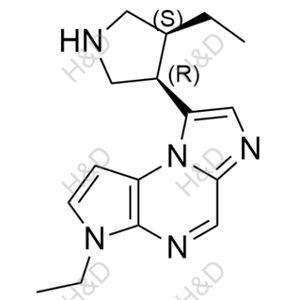 烏帕替尼雜質(zhì)92,3-ethyl-8-((3R,4S)-4-ethylpyrrolidin-3-yl)-3H-imidazo[1,2-a]pyrrolo[2,3-e]pyrazine