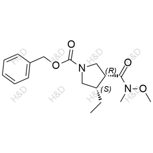 烏帕替尼雜質(zhì)98,(3S,4R)-benzyl 3-ethyl-4-(methoxy(methyl)carbamoyl)pyrrolidine-1-carboxylate