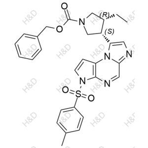 烏帕替尼雜質(zhì)105,(3R,4S)-benzyl 3-ethyl-4-(3-tosyl-3H-imidazo[1,2-a]pyrrolo[2,3-e]pyrazin-8-yl)pyrrolidine-1-carboxylate