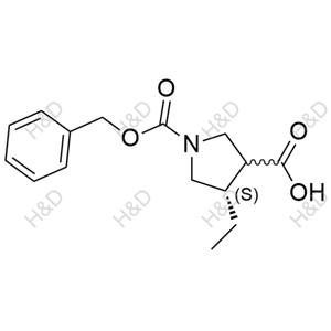 烏帕替尼雜質(zhì)114,(4S)-1-((benzyloxy)carbonyl)-4-ethylpyrrolidine-3-carboxylic acid