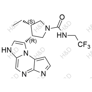 烏帕替尼雜質(zhì)123,(3S,4R)-3-ethyl-4-(6H-imidazo[1,2-a]pyrrolo[2,3-e]pyrazin-8-yl)-N-(2,2,2-trifluoroethyl)pyrrolidine-1-carboxamide