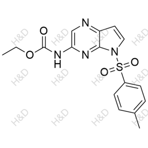 烏帕替尼雜質(zhì)136,ethyl (5-tosyl-5H-pyrrolo[2,3-b]pyrazin-3-yl)carbamate