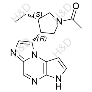 烏帕替尼雜質(zhì)144,1-((3S,4R)-3-ethyl-4-(3H-imidazo[1,2-a]pyrrolo[2,3-e]pyrazin-8-yl)pyrrolidin-1-yl)ethanone