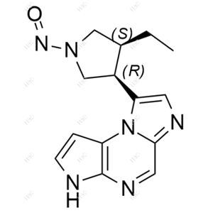 烏帕替尼雜質(zhì)146,8-((3R,4S)-4-ethyl-1-nitrosopyrrolidin-3-yl)-3H-imidazo[1,2-a]pyrrolo[2,3-e]pyrazine