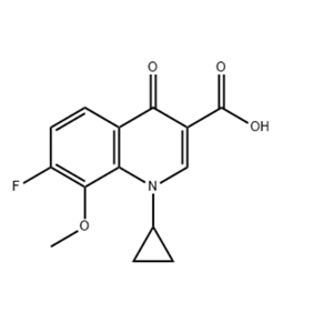  1-環(huán)丙基-7-氟-8-甲氧基-4-氧代-1,4-二氫喹啉-3-甲酸