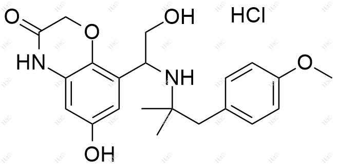 奧達(dá)特羅雜質(zhì)35,6-hydroxy-8-(2-hydroxy-1-((1-(4-methoxyphenyl)-2-methylpropan-2-yl)amino)ethyl)-2H-benzo[b][1,4]oxazin-3(4H)-one hydrochloride