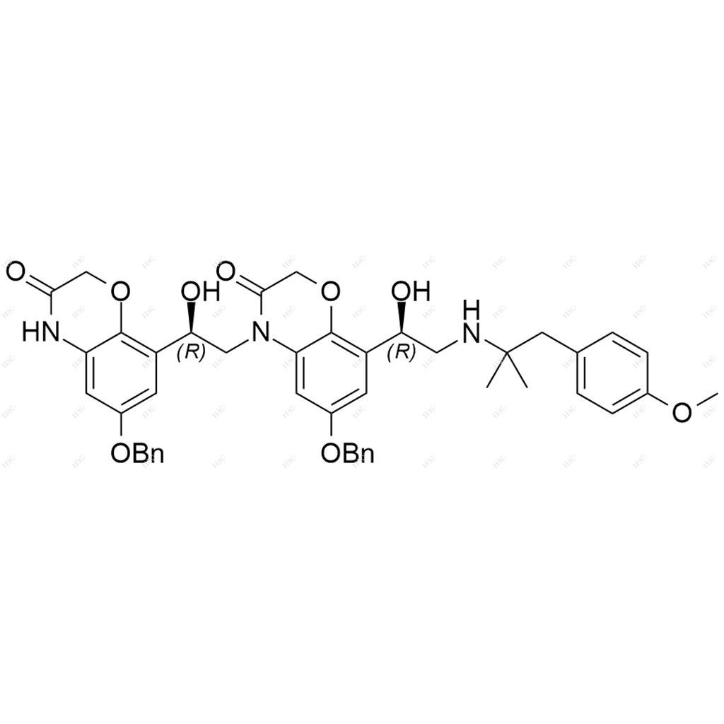 奧達特羅雜質47,6-(benzyloxy)-4-((R)-2-(6-(benzyloxy)-3-oxo-3,4-dihydro-2H-benzo[b][1,4]oxazin-8-yl)-2-hydroxyethyl)-8-((R)-1-hydroxy-2-((1-(4-methoxyphenyl)-2-methylpropan-2-yl)amino)ethyl)-2H-benzo[b][1,4]oxazin-3(4H)-one