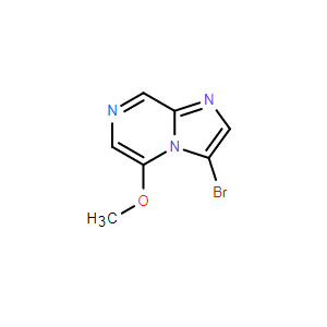 3-溴-5-甲氧基咪唑并[1,2-a]吡嗪,3-Bromo-5-methoxyimidazo[1,2-a]pyrazine