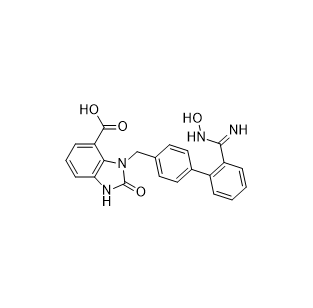 阿齊沙坦雜質(zhì)D,(Z)-3-((2'-(N'-hydroxycarbamimidoyl)-[1,1'-biphenyl]-4-yl)methyl)-2-oxo-2,3-dihydro-1H-benzo[d]imidazole-4-carboxylicacid