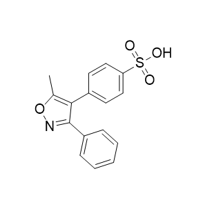 帕瑞昔布鈉雜質(zhì)07；中間體有關(guān),4-(5-methyl-3-phenylisoxazol-4-yl)benzenesulfonic acid