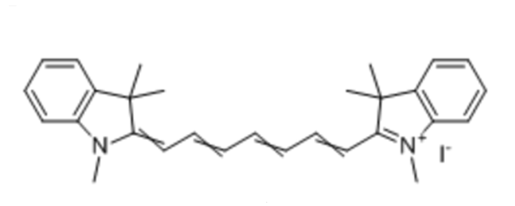 碘化-1,1ˊ,3,3,3ˊ,3ˊ-六甲基吲哚三羰花青,1,1',3,3,3',3'-HEXAMETHYLINDOTRICARBOCYANINE IODIDE